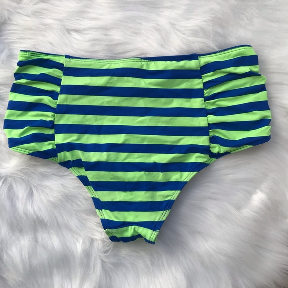 Hollister High Waisted Stripped Swim Bottom - Picture 4 of 4